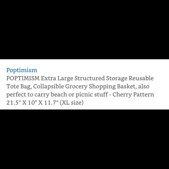 XL Cherry Structured Tote Bag w/ Mossimo Wristlet - Picture 5 of 5